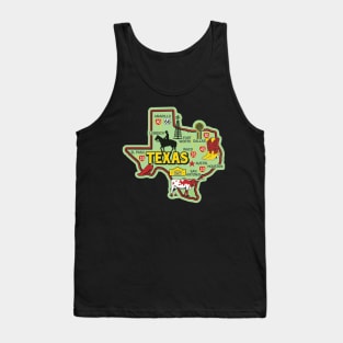 Texas State Outline Tank Top